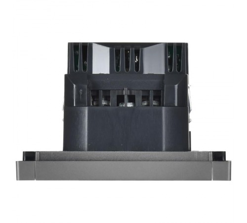 FORTE&PIANO Розетка с заземлением, со шторками в/к 16А USB A+A 3,1А FP545 сталь  FP-R14-16-U21-D31-K46  IEK