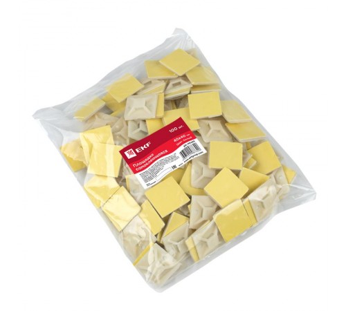 Площадка самоклеющаяся 40х40мм (упак 100 шт) EKF PROxima  plc-40x40  EKF