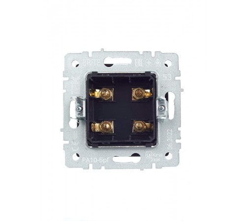 BRITE АудиоРозетка 4-местная РА10-БрГ графит  BR-S40-K53  IEK