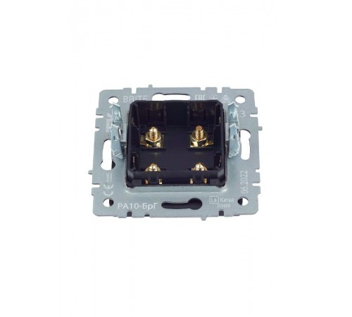 BRITE АудиоРозетка 4-местная РА10-БрГ графит  BR-S40-K53  IEK