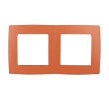 Рамка на 2 поста 12-5002-22  ,  оранжевый  Б0019396  ЭРА