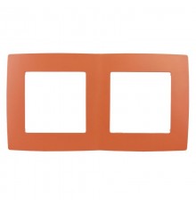Рамка на 2 поста 12-5002-22  ,  оранжевый  Б0019396  ЭРА