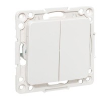 Стокгольм Механизм Выключателя 2-кл. проходного 10А в/к белый   EYV10-027-20  EKF