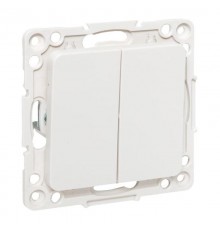 Стокгольм Механизм Выключателя 2-кл. проходного 10А в/к белый   EYV10-027-20  EKF