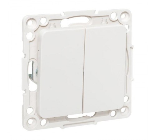 Стокгольм Механизм Выключателя 2-кл. проходного 10А в/к белый   EYV10-027-20  EKF