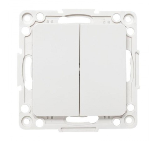 Стокгольм Механизм Выключателя 2-кл. проходного 10А в/к белый   EYV10-027-20  EKF