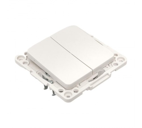 Стокгольм Механизм Выключателя 2-кл. проходного 10А в/к белый   EYV10-027-20  EKF