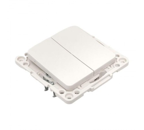 Стокгольм Механизм Выключателя 2-кл. проходного 10А в/к белый   EYV10-027-20  EKF