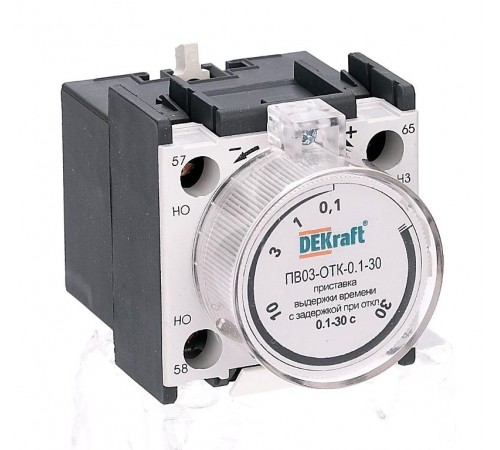 Приставка выдержки времени с задержкой при  24114DEK  DEKraft