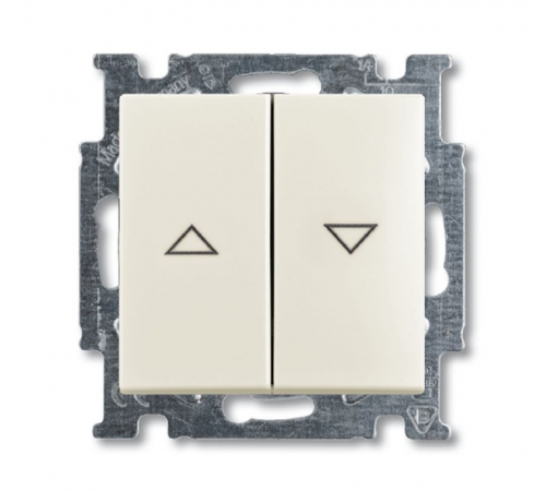 ABB Basic 55 Шале (белый) Выключатель жалюзийный  1012-0-2186   2CKA001012A2186  ABB