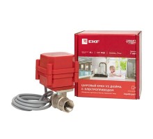 AquaExpert 220V Шаровой кран с электроприводом 1/2 дюйма EKF PROxima  AquaExpert-valve-1/2  EKF