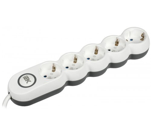 Удлинитель У05В 5 мест 2P+PE/3м 3х1,5мм2 16А/250В UNO  WYP53-16-05-03-ZK  IEK