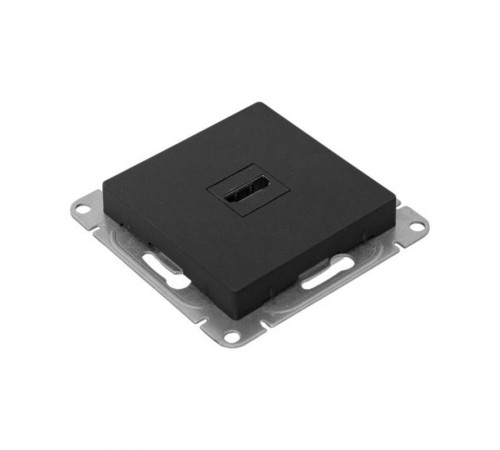 Механизм розетки HDMI, чёрный Эпика EKF  UP1-SOB-HDMI  EKF