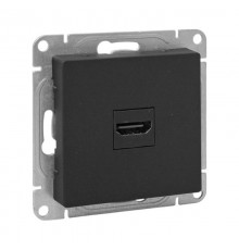 Механизм розетки HDMI, чёрный Эпика EKF  UP1-SOB-HDMI  EKF