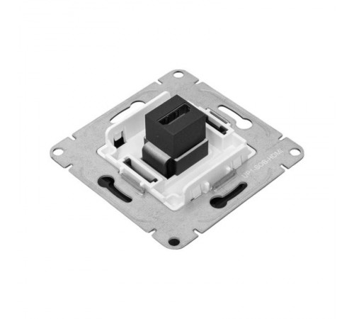 Механизм розетки HDMI, чёрный Эпика EKF  UP1-SOB-HDMI  EKF