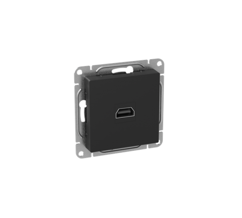 Механизм розетки HDMI, чёрный Эпика EKF  UP1-SOB-HDMI  EKF