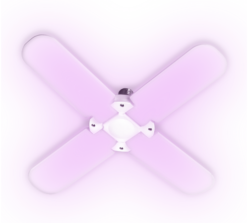 Лампа светодиодная фито PPG T95-4p AGRO 36w FR E27 ( для растений)  .5043350  Jazzway