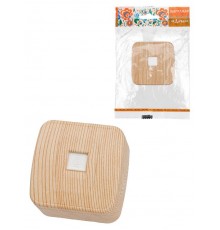 Розетка TФ (RJ-11) открытой установки IP20, сосна "Дача" Народная  SQ1824-0082  TDM