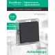 AtlasDesign Aqua Карбон Переключатель 1-клавишный IP44, сх.6, 10АХ, механизм  ATN441061  SE