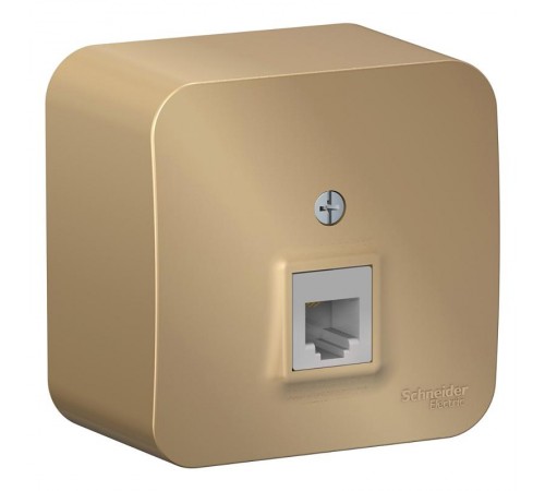 Blanca Титан О/У с изолирующей пластиной Титан Розетка телефонная RJ11  BLNIA011004  SE