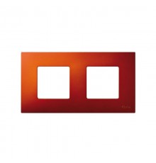 Simon 27 Накладка декоративная на рамку базовую, 2 поста, S27 Play, Arctic, оранжевый  2700627-082  Simon