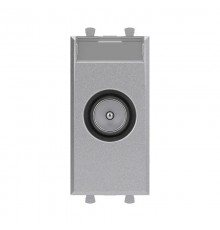 Розетка TV оконечная модульная,  "Avanti", "Закаленная сталь", 1 модуль  4404521  DKC