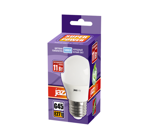 Лампа светодиодная PLED- SP G45 11w E27 5000K 230/50  .5019393  Jazzway