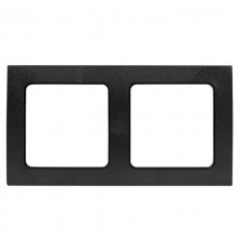 Стокгольм Рамка 2-местная черная EKF PROxima   EXM-G-303-30  EKF