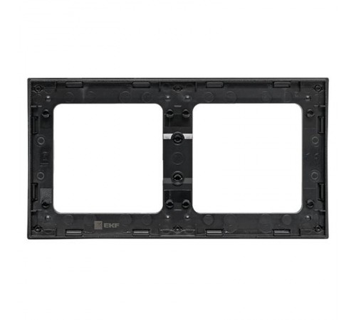 Стокгольм Рамка 2-местная черная EKF PROxima   EXM-G-303-30  EKF