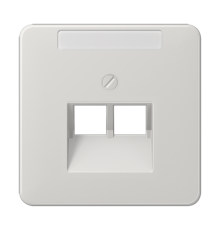 Крышка для ординарной телефонной и компютерной розетки  UAE; светло-серая CD569-2NAUALG Jung