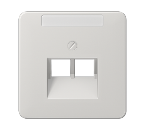 Крышка для ординарной телефонной и компютерной розетки  UAE; светло-серая CD569-2NAUALG Jung