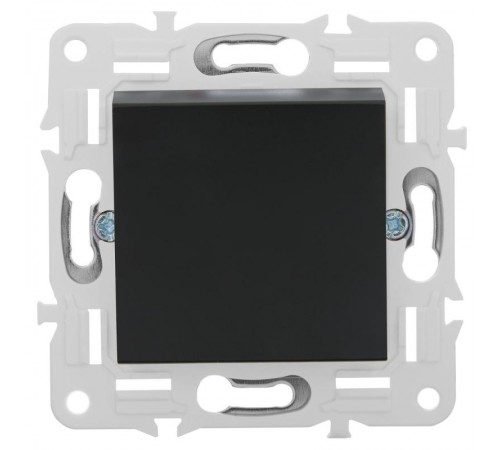 SKANDY Выключатель 1-клавишный перекрестный 10А SK-V03Bl черный   SK-V13-0-10-K02  IEK