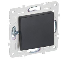 SKANDY Выключатель 1-клавишный перекрестный 10А SK-V03Bl черный   SK-V13-0-10-K02  IEK