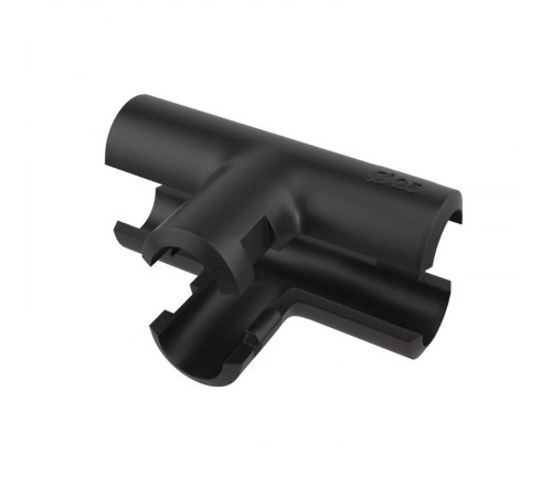 Тройник открывающийся, IP40, д.25мм, черный  50625B  DKC