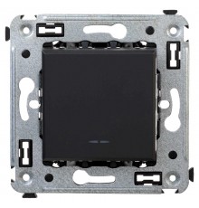 Переключатель одноклавишный в стену, "Avanti", "Черный матовый"  4412113  DKC