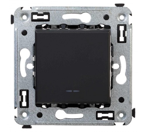 Переключатель одноклавишный в стену, "Avanti", "Черный матовый"  4412113  DKC