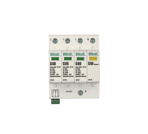 Ограничитель перенапряжений 4P 40кА C 420В ОП-101  18018DEK  DEKraft
