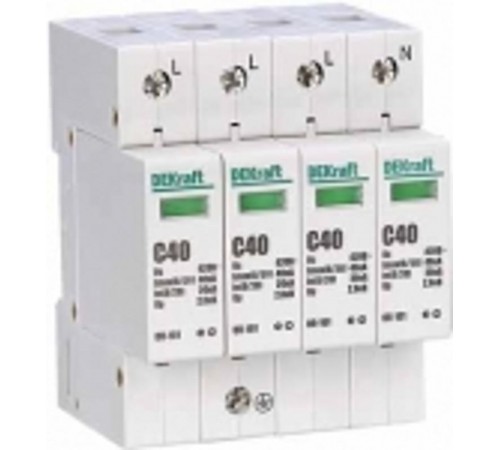 Ограничитель перенапряжений 4P 40кА C 420В ОП-101  18018DEK  DEKraft