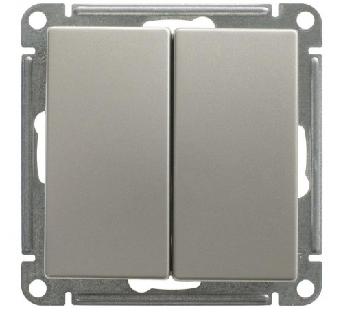 W59 Шампань Переключатель 2-клавишный 10АХ  VS610-256-4-86  SE