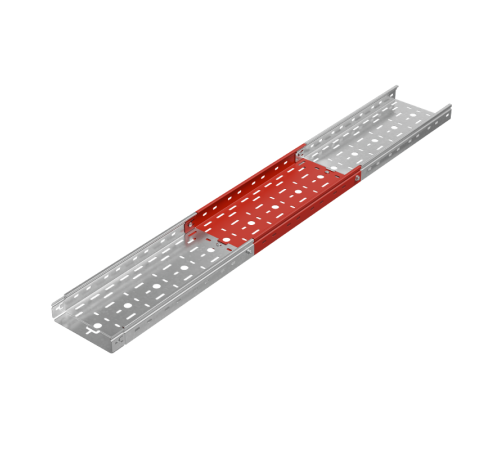 Лоток перф. 50х200х1,2 L2500 мм "Быстрый монтаж ПЛЮС" HD  LPplus50-200-1.2-2500 HD  КМ-Профиль
