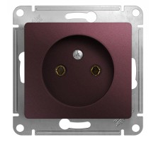 Glossa Баклажановый Розетка без заземления  GSL001141  SE