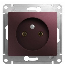 Glossa Баклажановый Розетка без заземления  GSL001141  SE