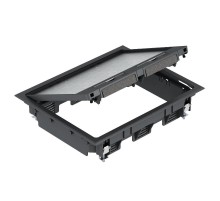 Лючок GES6U (универсальный) 9xModul45 (полиамид,черный) (GES6 U 9011)  7405312  OBO Bettermann