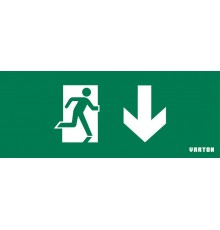 Пиктограмма (Наклейка) Фигура / Стрелка Вниз для аварийно-эвакуационного светильника IP20  V1-R0-70354-21A01-2009  VARTON