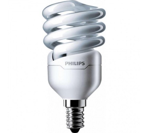 Лампа энергосберегающая КЛЛ Tornado T2 8y 12W WW E14 220-240V  929689381502  PHILIPS