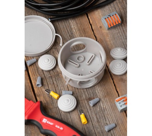 Коробка распределительная КМР-040-038 с крышкой наружная (65х40) 4 мембранных ввода IP54 EKF PROxima  plc-kmr-040-038  EKF