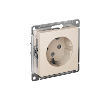 AtlasDesign Бежевый Розетка с заземлением, 16А, механизм  ATN000243  SE