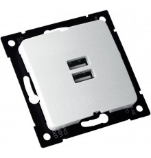 РС-USB-420 Розетка "Мастер" USB, С/У, механизм, цвет белый  РС-USB-420  HEGEL