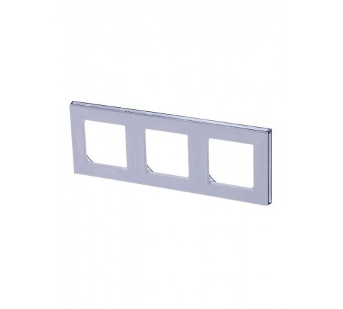 ABB Levit Белый / дымчатый чёрный Рамка 3-ая  3901H-A05030 62W  2CHH015030A6062  ABB