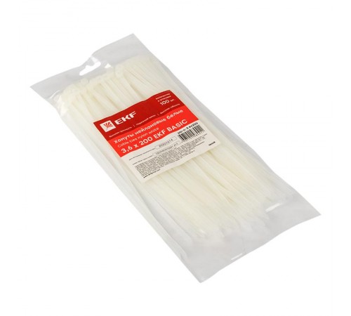 Хомут нейлоновый 3,6х200 (уп./100шт) EKF Simple  plc-c-3.6x200  EKF